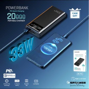 SPEANGE 20.000 MAH 33WHATT TURO HIZLI POWERBANK (BÜTÜN CİHAZLARA UYUMLUDUR)